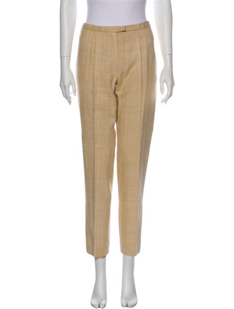 hermes silk pleated pants